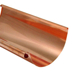 Half Round Copper Gutter