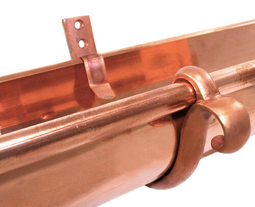 double curl copper gutter hanger