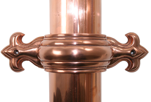 COPPER GUTTER SYSTEM DOWNSPOUT BRACKETS