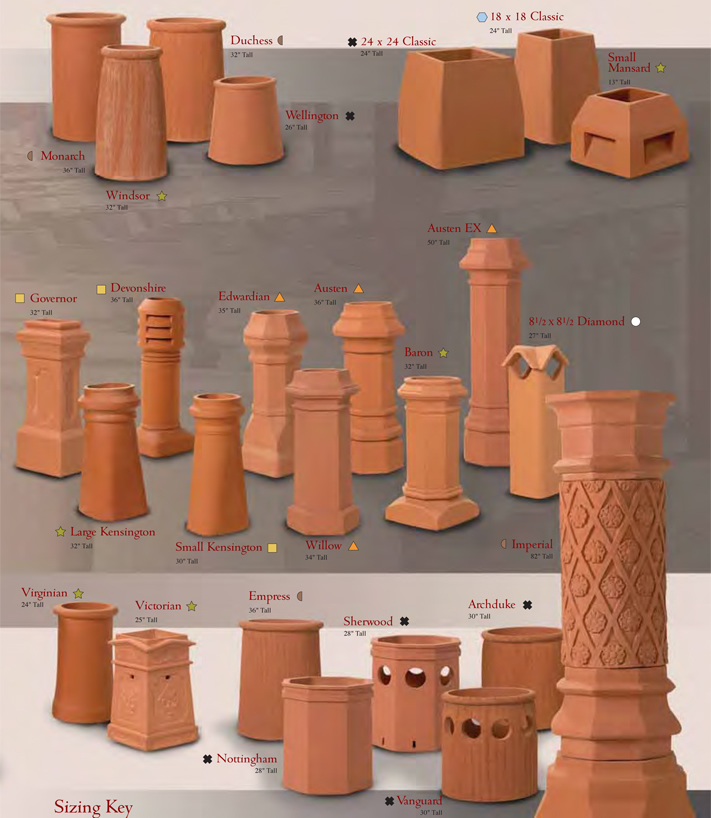 Clay Chimney Pots Clay Chimney Pot Color Glazes Image