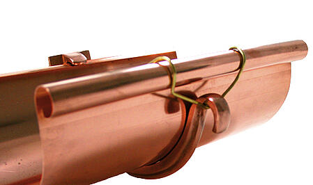 Single Curl Half Round Copper Gutter Hanger