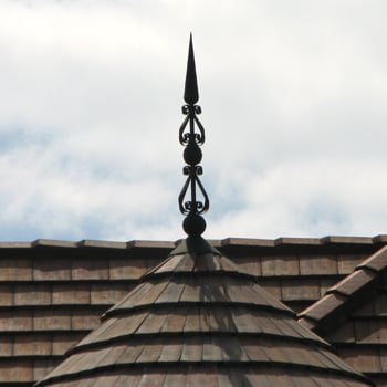 Double Scroll Finial