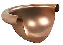 spherical, quarter round, copper end cap