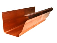 Copper K Style Ogee Gutter