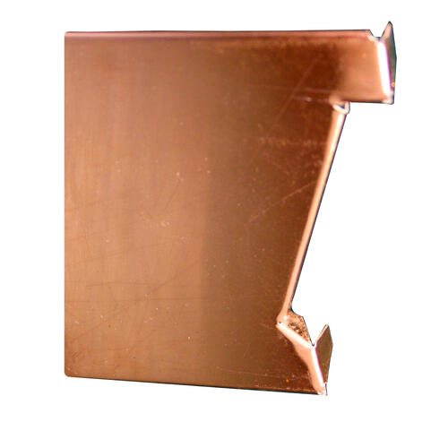 Copper & Zinc End Caps for gutter profiles