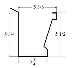 Tiburon Copper Gutter Cross Section