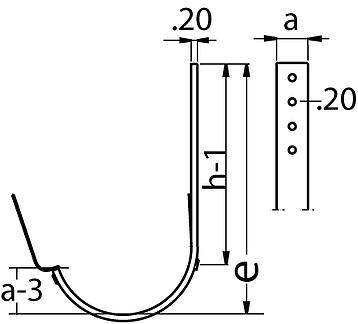 steel gutter DWG