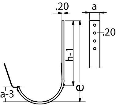 steel gutter DWG