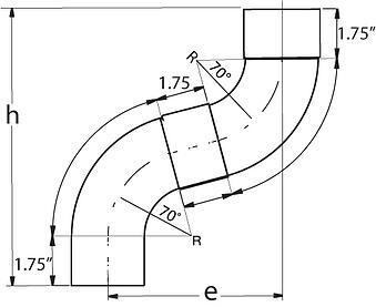 70 Degree Offset DWG