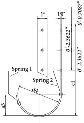 roof mounted gutter hanger