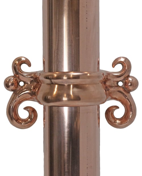 COPPER GUTTER SYSTEM DOWNSPOUT BRACKETS